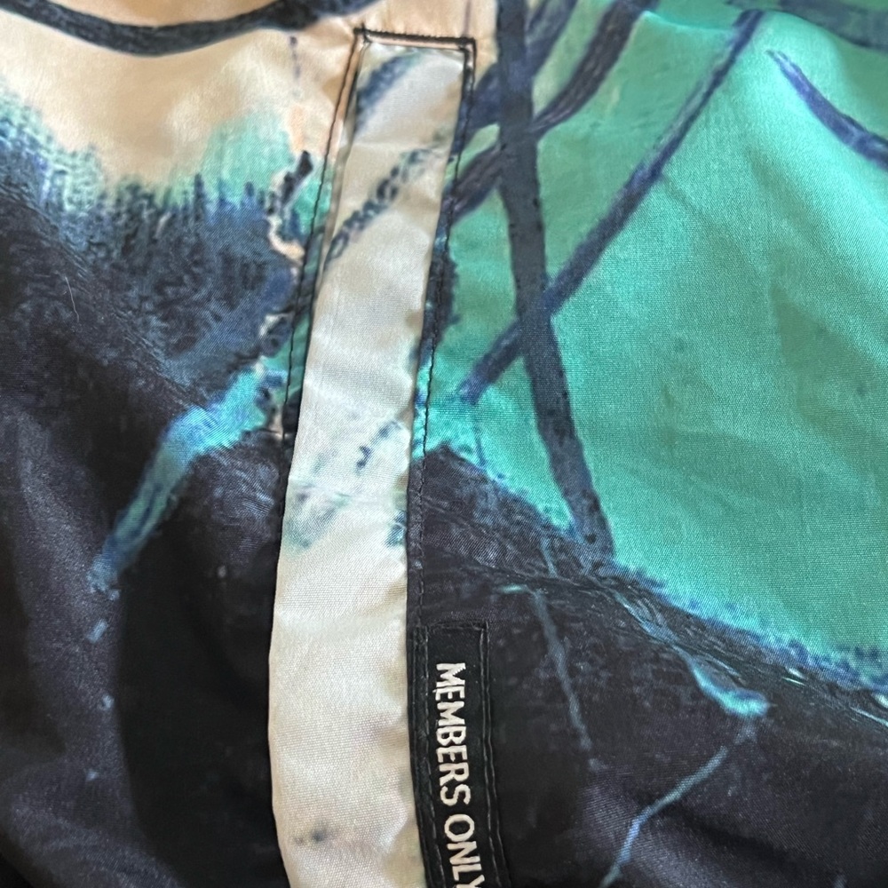BASQUIAT X MEMBERS ONLY HOODED JACKET SZ M COLORFUL ZIP POCKETS WINDBREAKER - Picture 6 of 11